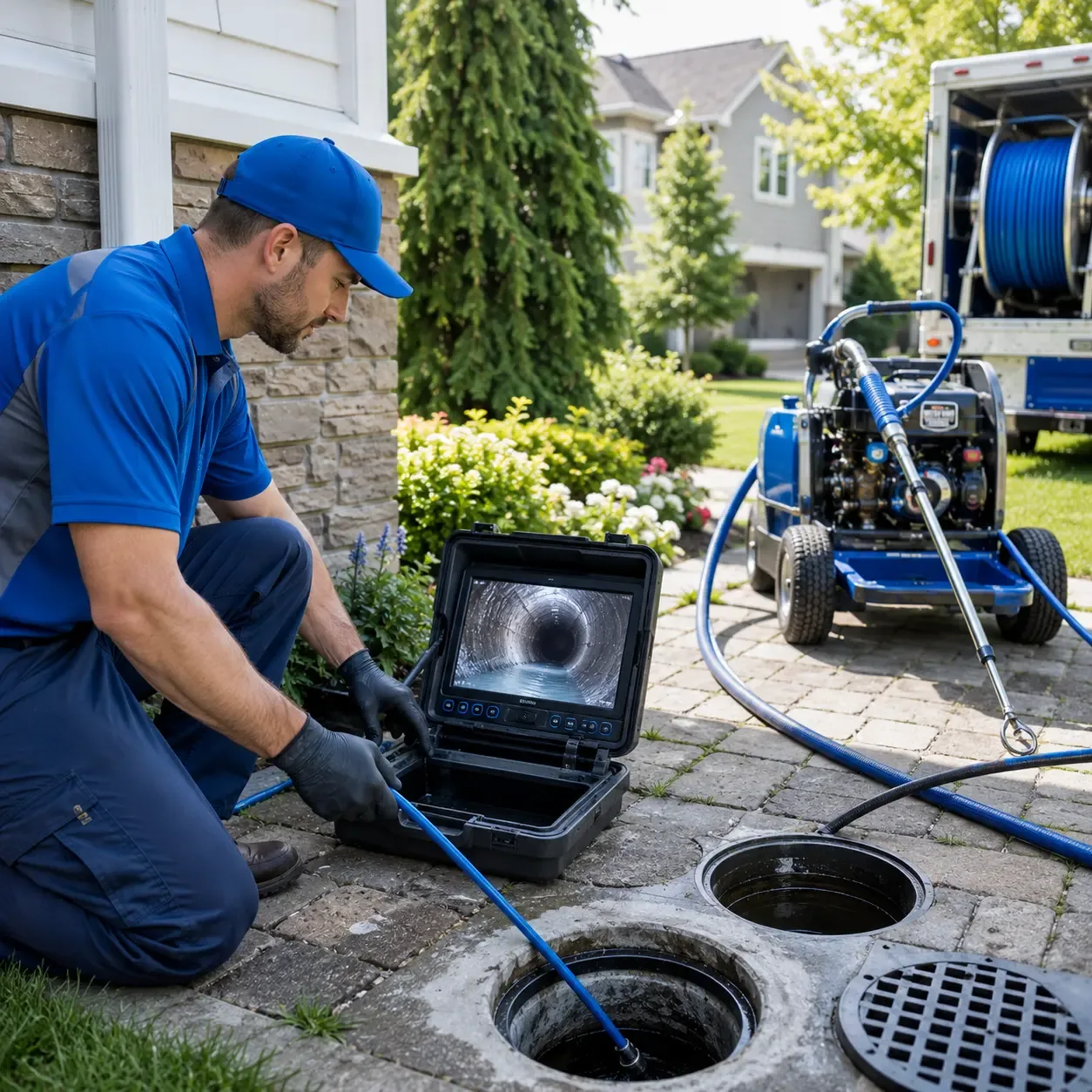 Outdoor drain cleaning professionals serving Dunreith, IN